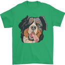 Bernese Mountain Dog Mens T-Shirt Cotton Gildan Irish Green