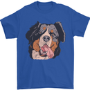 Bernese Mountain Dog Mens T-Shirt Cotton Gildan Royal Blue