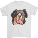 Bernese Mountain Dog Mens T-Shirt Cotton Gildan White