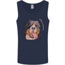 Bernese Mountain Dog Mens Vest Tank Top Navy Blue