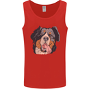 Bernese Mountain Dog Mens Vest Tank Top Red
