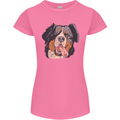 Bernese Mountain Dog Womens Petite Cut T-Shirt Azalea
