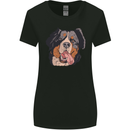 Bernese Mountain Dog Womens Wider Cut T-Shirt Black
