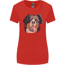 Bernese Mountain Dog Womens Wider Cut T-Shirt Red