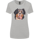 Bernese Mountain Dog Womens Wider Cut T-Shirt Sports Grey