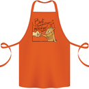 Best Bearded Dragon Mom Ever Cotton Apron 100% Organic Orange