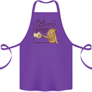 Best Bearded Dragon Mom Ever Cotton Apron 100% Organic Purple