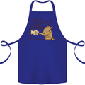 Best Bearded Dragon Mom Ever Cotton Apron 100% Organic Royal Blue