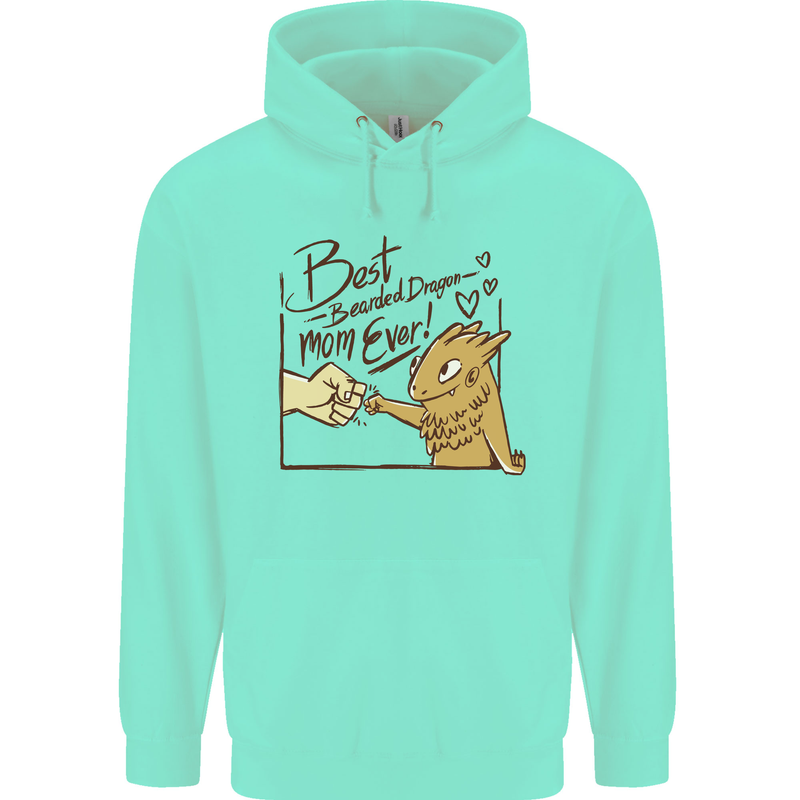 Best Bearded Dragon Mom Ever Mens 80% Cotton Hoodie Peppermint