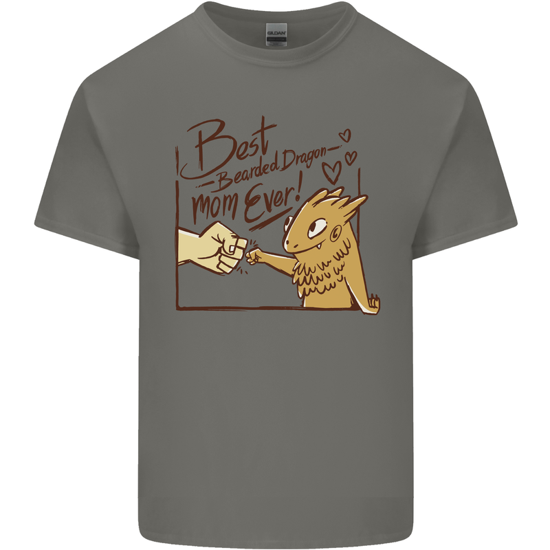 Best Bearded Dragon Mom Ever Mens Cotton T-Shirt Tee Top Charcoal