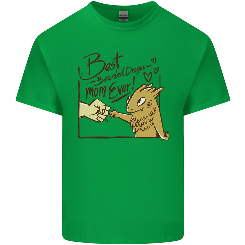 Best Bearded Dragon Mom Ever Mens Cotton T-Shirt Tee Top Irish Green