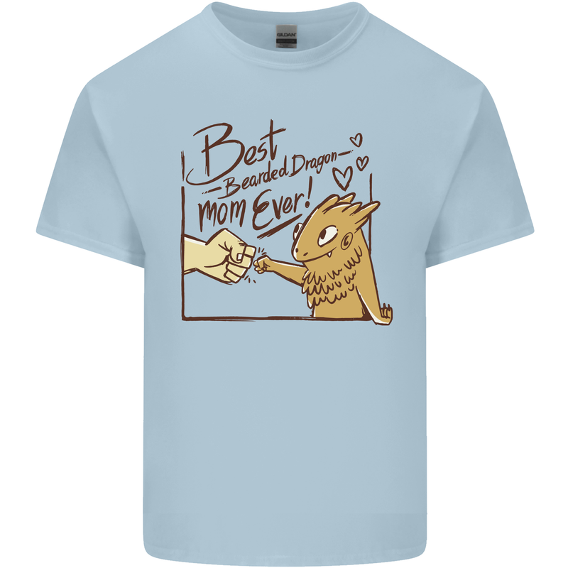 Best Bearded Dragon Mom Ever Mens Cotton T-Shirt Tee Top Light Blue