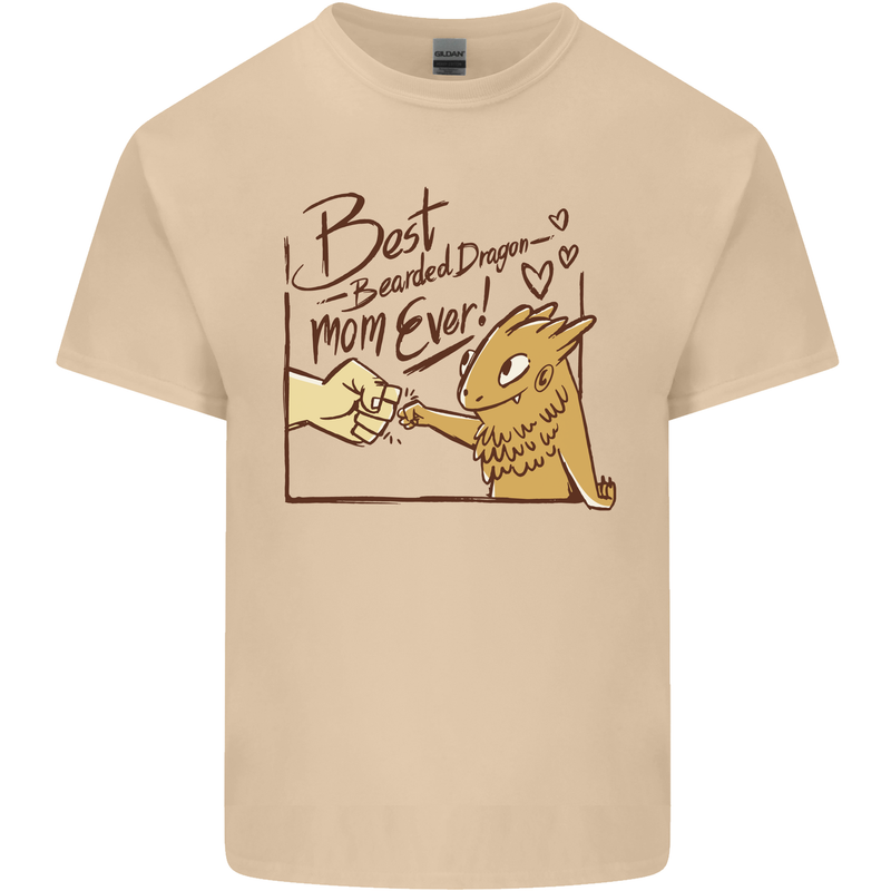 Best Bearded Dragon Mom Ever Mens Cotton T-Shirt Tee Top Sand