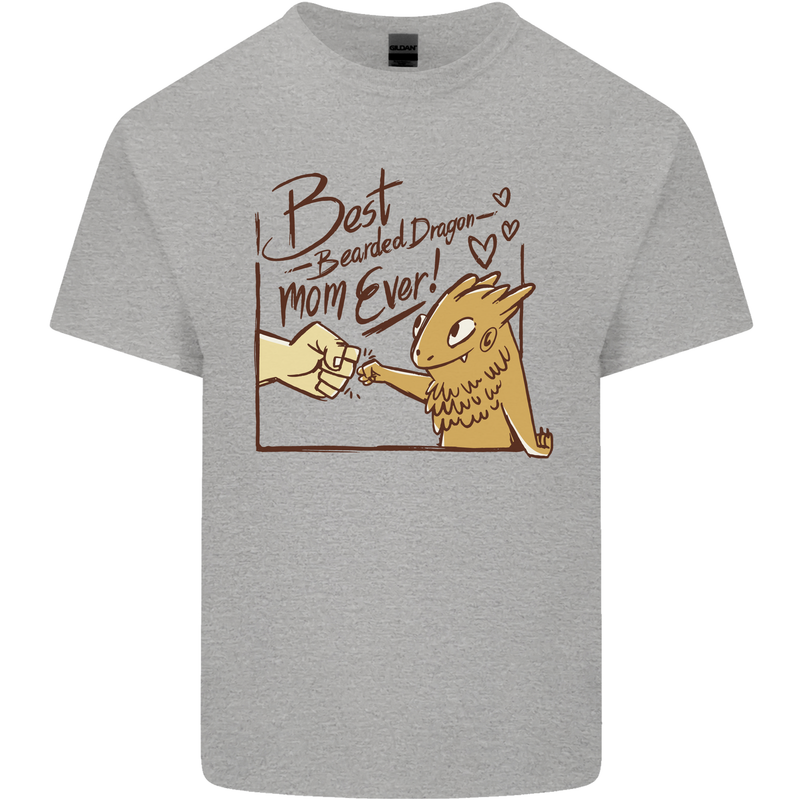 Best Bearded Dragon Mom Ever Mens Cotton T-Shirt Tee Top Sports Grey
