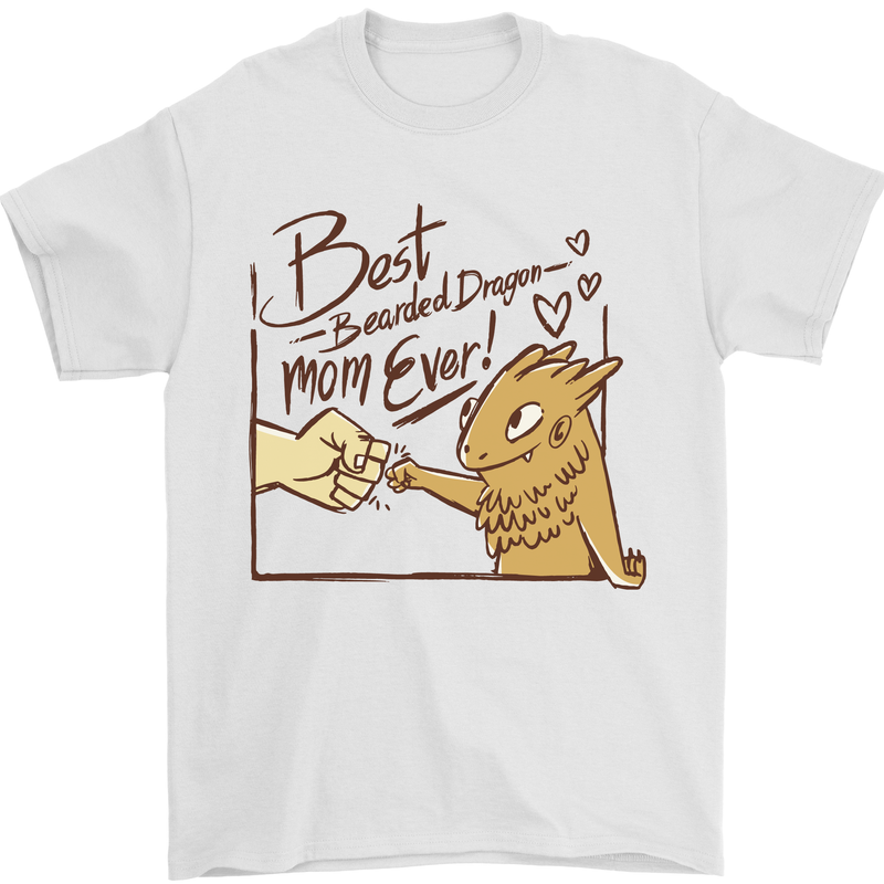 Best Bearded Dragon Mom Ever Mens T-Shirt 100% Cotton White