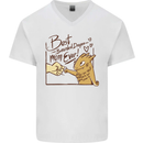 Best Bearded Dragon Mom Ever Mens V-Neck Cotton T-Shirt White