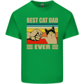 Best Cat Dad Ever Funny Father's Day Mens Cotton T-Shirt Tee Top Irish Green