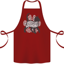 Best Cat Grandma Cotton Apron 100% Organic Maroon