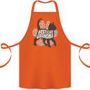 Best Cat Grandma Cotton Apron 100% Organic Orange