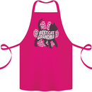 Best Cat Grandma Cotton Apron 100% Organic Pink