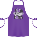 Best Cat Grandma Cotton Apron 100% Organic Purple
