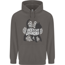 Best Cat Grandma Mens 80% Cotton Hoodie Charcoal