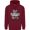 Best Cat Grandma Mens 80% Cotton Hoodie Maroon