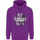 Best Cat Grandma Mens 80% Cotton Hoodie Purple