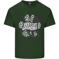 Best Cat Grandma Mens Cotton T-Shirt Tee Top Forest Green