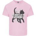 Best Cat Grandma Mens Cotton T-Shirt Tee Top Light Pink