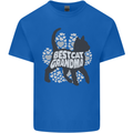 Best Cat Grandma Mens Cotton T-Shirt Tee Top Royal Blue