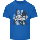 Best Cat Grandma Mens Cotton T-Shirt Tee Top Royal Blue