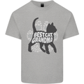 Best Cat Grandma Mens Cotton T-Shirt Tee Top Sports Grey