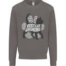 Best Cat Grandma Mens Sweatshirt Jumper Charcoal