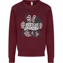 Best Cat Grandma Mens Sweatshirt Jumper Maroon