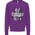 Best Cat Grandma Mens Sweatshirt Jumper Purple