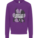 Best Cat Grandma Mens Sweatshirt Jumper Purple
