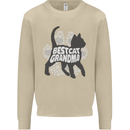 Best Cat Grandma Mens Sweatshirt Jumper Sand
