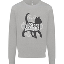 Best Cat Grandma Mens Sweatshirt Jumper Sports Grey