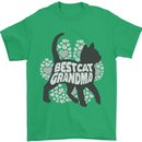 Best Cat Grandma Mens T-Shirt Cotton Gildan Irish Green
