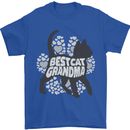 Best Cat Grandma Mens T-Shirt Cotton Gildan Royal Blue