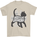 Best Cat Grandma Mens T-Shirt Cotton Gildan Sand
