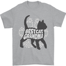 Best Cat Grandma Mens T-Shirt Cotton Gildan Sports Grey