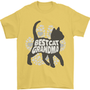 Best Cat Grandma Mens T-Shirt Cotton Gildan Yellow
