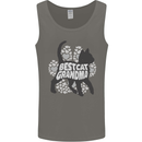 Best Cat Grandma Mens Vest Tank Top Charcoal