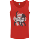 Best Cat Grandma Mens Vest Tank Top Red