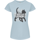 Best Cat Grandma Womens Petite Cut T-Shirt Light Blue