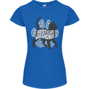Best Cat Grandma Womens Petite Cut T-Shirt Royal Blue