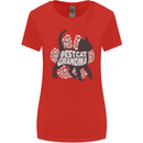Best Cat Grandma Womens Wider Cut T-Shirt Red