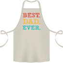 Best Dad Ever Fathers Day Gift Present Cotton Apron 100% Organic Natural